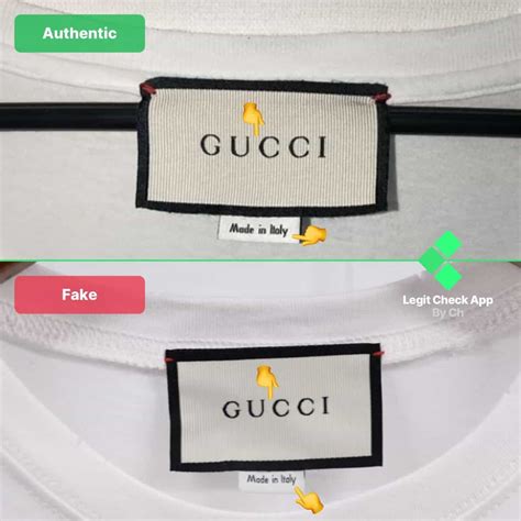 fake vs real gucci tag|gucci t shirt authenticity check.